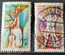 C 1329 Brazil Stamp Basketball Woman 1983 Complete Series Circulated 1 - Gebruikt