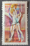 C 1330 Brazil Stamp Basketball Woman 1983 Circulated 3 - Gebruikt