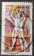 C 1330 Brazil Stamp Basketball Woman 1983 Circulated 6 - Gebruikt