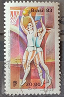 C 1330 Brazil Stamp Basketball Woman 1983 Circulated 9 - Gebruikt