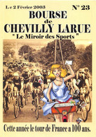 VAL DE MARNE  94  CHEVILLY LARUE - 23° BOURSE - 2003 - CARTE DESSINEE, ILLUSTRATEUR J.GANDOIS - 100ANS DU TOUR DE FRANCE - Chevilly Larue