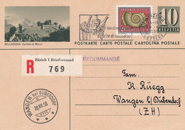 Suisse - Entiers Postaux - Carte Illustrée Bellinzona -  De Bellizona à Wangen - Illustration Et Oblitération Idem - Interi Postali