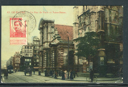 Belgique / France - Affranchissement Du Havre Sur Carte Postale En 1914 Pour Colombes ( Gouvernement En Exil ) - Ref O 5 - Sonstige & Ohne Zuordnung