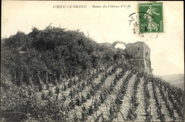 CPA Virieu Le Grand Ain, Ruines Du Chateau D'Urfe - Andere Gemeenten