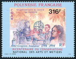 POLYNESIE 1994 - Yv. 456 **   Faciale= 2,65 EUR - Conservatoire Des Arts Et Métiers  ..Réf.POL26249 - Neufs