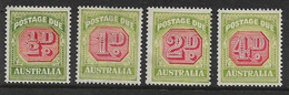 AUSTRALIA 1938 ½d, 1d, 2d, 4d POSTAGE DUES TYPE A SG D112/114, D116 MOUNTED MINT Cat £65 - Port Dû (Taxe)