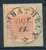 1850. Typography 3kr Stamp, SZOMBATHELY - ...-1867 Vorphilatelie