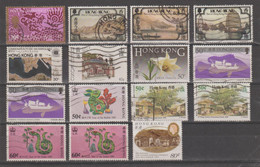 HONG-KONG:  1976/93  COMMEMORATIVES  -  LOT  15  USED  STAMPS  -  YV/TELL. 316//719 - Gebruikt