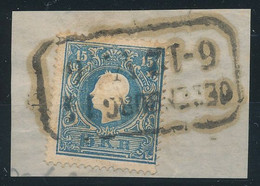 1858. Typography With Embossed Printing, 15kr Stamp OEDENBURG - ...-1867 Prephilately