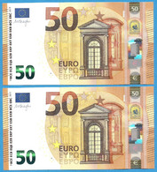 50 EURO SPAIN DRAGHI PAREJA VB-V014 UNC-FDS (D022) - 50 Euro