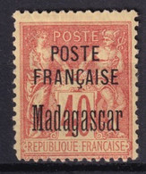 MADAGASCAR - 1895 - YT N° 18 * MH SIGNE SCHELLER - COTE 2022 = 125 EUR - Ungebraucht