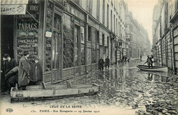 Paris 6ème * Débit De Tabacs Tabac TABAC Vins Café Lait , Rue Bonaparte * Inondations 1910 - Arrondissement: 06