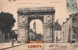 21 Beaune Porte St Saint Nicolas Cpa Petite Animation - Beaune