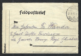 ALLEMAGNE 1915: LSC  En FM Pour Un Camp De Prisonniers - Feldpost (portvrij)