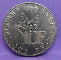 10 Francs Roland Garros 1988 Tranche B - TTB+ - Ancienne Pièce De Monnaie Collection Française - N24058 - K. 10 Francs