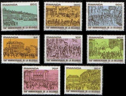 1012/1019**- 150e Anniversaire De L'indépendance De La Belgique / 150e Jaar Van De Onafhankelijkheid Van Belgïe - RWANDA - 1980-89: Nuevos