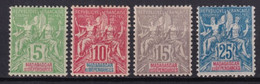 MADAGASCAR - 1896 - YT N° 42A/45 * MLH - COTE 2022 = 51 EUR - Unused Stamps