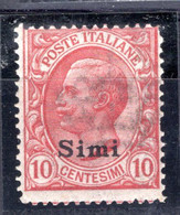 Egeo - Simi - 10 Centesimi ** - Aegean (Simi)