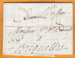 1781 - MONTAUBAN De Bretagne ? Sur Lettre Pliée Avec  Correspondance Vers BRIGNOLLES Brignoles - 1701-1800: Précurseurs XVIII