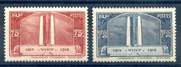 France N°316 Et 317 - Neuf** - Cote 72€ - (F624) - Neufs