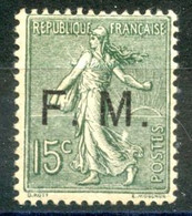 France FM N°3 - Neuf* - Cote 80€ - (F557) - Sellos De Franquicias Militares