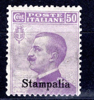 Egeo - Stampalia - 50 Centesimi  ** - Egeo (Stampalia)