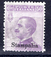 Egeo - Stampalia - 50 Centesimi  ** - Ägäis (Stampalia)