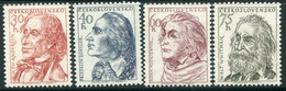 CZECHOSLOVAKIA 1955 Poets MNH / **.  Michel 941-44 - Unused Stamps