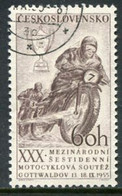 CZECHOSLOVAKIA 1955 Motorcycle 6-day Race Used.  Michel 933 - Used Stamps