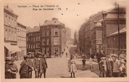 Verviers  Place De L'abatoir Rue De Stembert  Bien Animée Carte Colorisée N'a Pas Circulé - Verviers