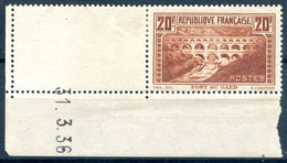 France N°262 IIB (Pont Du Gard) - Neuf* - Coin Daté 31.3.36 - (F507) - 1930-1939