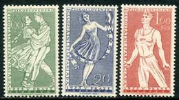 CZECHOSLOVAKIA 1955 National Spartakiad MNH / **.  Michel 917-19 - Neufs