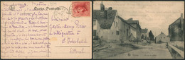 Roi Casqué - N°168 Sur CP Vue Obl Relais "Eprave" (1920) > St-Idesbald - Postmarks With Stars
