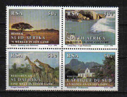 S. Africa 1990 Tourism 4-block Y.T. 721/724 ** - Ongebruikt