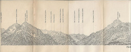 CARTE PLAN 1907 - 12 X 71 Cm - PANORAMA De La TETE De La MAYE (2522 Mètres) PAR ÉMILE GUIGUES Et PHOTO De HENRY DUHAMEL - Cartes Topographiques