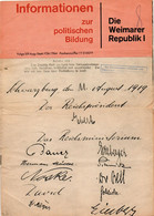 INFORMATIONEN ZUR POLITISCHEN BILDUNG - DIE WEIMARER REPUBLIK 1 - FOLGE 109 - 1964 - Mobiliario