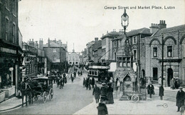 BEDS - LUTON - GEORGE STREET AND MARKET PLACE ANIMATED Bd314 - Sonstige & Ohne Zuordnung