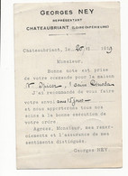 ( 4396 ) 44 Chateaubriant Carte Postale Georges Ney Représentant  ( Defauts Plis) Rare Et Unique Sur Delcampe - Châteaubriant