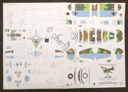 Costruzioni Carta Da Ritagliare Modellismo Aereo - Henschel Hs 123 - Anni '70 - Flugzeuge & Hubschrauber