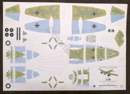 Costruzioni Carta Da Ritagliare Modellismo Aereo - Junkers Ju 88 - Anni '70 - Aviones & Helicópteros