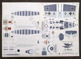 Costruzioni Carta Da Ritagliare - Modellismo Aereo - Arado Ar A-3 - Anni '70 - Aerei E Elicotteri