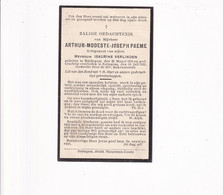 Doodsprentje / Image Mortuaire - Arthur Paeme - Maldegem 1879 / Zottegem 1932 - Obituary Notices