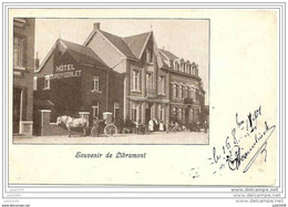 LIBRAMONT ..-- Hôtel DUROY - GOBLET . Attelage .  1901 Vers ANVERS ( Mme C. TREBELS ) . Voir Verso . - Libramont-Chevigny