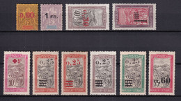 MADAGASCAR - YVERT N° 121/130 SAUF 124 * MH - COTE 2022 = 72 EUR. - Nuevos