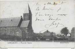 LIBRAMONT ..-- Place De L ' Eglise . 1907 Vers DURBUY ( Melle Angèle FOURIR , VILLA GILLOT) . Voir Verso . - Libramont-Chevigny