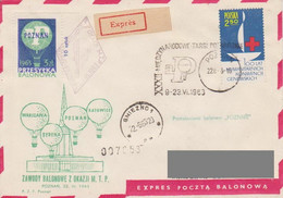 Poland Post - Balloon PBA.1963.poz.poz.02: Competition For The Poznan Fair Cup - Globos