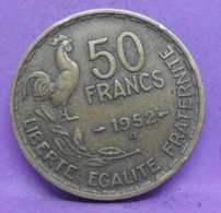 50 Francs Guiraud 1952 B - TB - Ancienne Pièce De Monnaie Collection Française - N24181 - M. 50 Francs