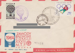 Poland Post - Balloon PBA.1964.poz.poz.04: Competition For The Poznan Fair Cup - Ballonpost