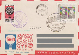 Poland Post - Balloon PBA.1964.poz.syr.05: Competition For The Poznan Fair Cup SYRENA - Ballonpost