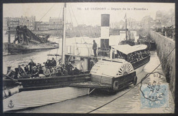 76 - Le Tréport - CPA - Départ De La " Picardie " N° 75 - Marque à L'Ancre - 1907 - TBE - - Le Treport